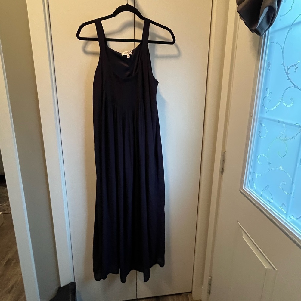 Nanette Lepore Navy Maxi Lined Dress Size 10